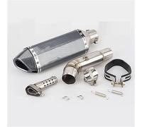 YUEYZHK Tubo di Collegamento Collettore di Scarico per Moto per CBF600 per Hornet 2007-2013 CBR 650f CBF600 CBF 600 Punta Uscita(5)