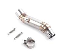 YUEYZHK Tubo di Scarico modificato collettore di Scarico Anteriore Tubo Tubo per CBR500R CBR 300 CBR250 2012-2015 Punta Uscita(1)