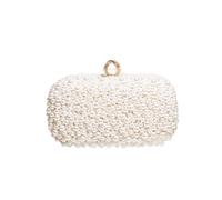 YUEZHAN Pochette Donna Borsa da Sera in Cristallo con Pochette da Sposa con Catena Borsa da Festa Borsa Beige
