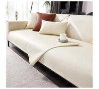 YUEZHONG Copridivano Impermeabile In Similpelle PU, Copridivano Componibile Vintage For Divano A Due Posti, Divano A L, Protezione For Mobili For Cani E Gatti.(Beige,90x210cm/35.4x82.7in)
