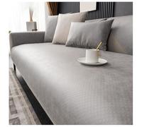 YUEZHONG Copridivano In Similpelle Impermeabile For Divano Componibile, Copridivano Di Lusso In Similpelle, Protezione Antiscivolo For Mobili For Cani(Light Gray,90x90cm/35.4x35.4in)