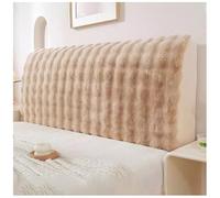 YUEZHONG Copritestata In Pelliccia Sintetica Di Coniglio For Letto Matrimoniale, King Size, Morbida Fodera For Testiera, Fodera Elasticizzata Antipolvere For Camera Da Letto(Khaki,180x65cm/71x25.6in)