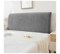 YUEZHONG Copritestata In Velluto For Letto Matrimoniale, Copritestata Elasticizzato, Morbida Fodera Protettiva Antipolvere In Velluto For L'arredamento Della Camera Da Letto.(Gray,200x80cm/79x31.5in)