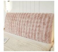 YUEZHONG Copritestata Letto In Pelliccia Sintetica Di Coniglio, Misura Queen Cal King Full Size, Copritestata Letto In Morbida Peluche, Antipolvere E Spessa For Camera(Pink,240x60cm/95x24in)