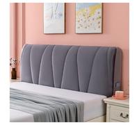 YUEZHONG Copritestata Letto Trapuntata In Velluto For Letto Matrimoniale, Matrimoniale, Singolo, Spesso, Copritestata Antipolvere, Lavabile(Drak Gray,180x60cm/71x24in)
