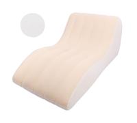 Yuezhongoo Portable Inflatable PVC Lounger Sofa, Comfortable Sleeping Camping Sofa Bed for Home Use, Picnics, Hiking, Park Visits and Travel (Caffè beige)