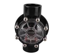 Yuezhongoo Válvula de retención de la Piscina, 7235 Válvula de retención de 180 grados, válvula de retención 6.5x3.9in, reemplazo de spas de piscinas directamente (Negro)