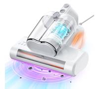 YUFAC Aspirapolvere per materassi con luce UV, 16Kpa Battimaterasso Aspirapolvere antiacaro, Aspiratore portatile per materassi da 600W con filtro HEPA, Aspiratore per letto, divano, tappeti (Bianco)