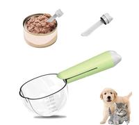 yufana Misurino per Cibo per Cani, Gatti e Cani Cucchiaio, Cucchiaio per Cibo per Cani, Cucchiaio Cibo per Animali (Verde)