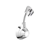 yufana Supporto per Soffione Doccia, Supporto per Asta Doccia Regolabile (argento 306)