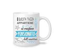 Yufansd Mug Tazza Caffè - al Miglior Pensionato dell'Universo - Regali Unici per la Pensione per Uomini Tazza Regalo Pensionato dell'anno Idea Regalo Uomo Pensione Ceramica 350 ML (Pensionato)