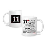 Yufansd Regali 11 Anni Tazza per Ragazza Ragazzo 11° Compleanno Regali di Mug Idea per 11 Anni Famiglia Amica Regalo di Compleanno per Figlio Sorella Tazza di Ceramica 350 ml (11)