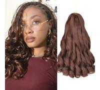 Yufeihe - Capelli sintetici per capelli da 14 pollici, per donne nere, 8 confezioni di tangle Free Bouncy Curly Braiding Hair for Box Braids (33#, 14 pollici (confezione da 8)