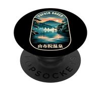 Yufuin Onsen Giappone Hot Spring Lake Japanese Kanji Souvenir PopSockets PopGrip Adesivo