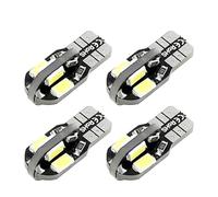 YUGRUPJG 4 pezzi/lotto T10 W5W 194 168 lampadine LED for auto 8 SMD 5730 luce laterale luce porta Canbus nessun errore OBC 12V bianco caldo(Warm White)