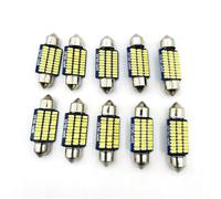 YUGRUPJG Lampadina LED C5W C10W senza errori da 10 pezzi, 31, 36 mm, 39 mm, 42 mm, luce di lettura interna, festone, cupola for auto, targa, bagagliaio, lampada(41mm)