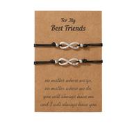 YUGSHNKFC 1 paio di braccialetti dell'amicizia fatti a mano in corda set di cavigliere regolabili in cotone unisex per ogni occasione