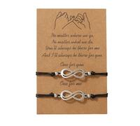 YUGSHNKFC 1 paio di braccialetti dell'amicizia fatti a mano in corda set di cavigliere regolabili in cotone unisex per ogni occasione