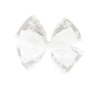 YUGSHNKFC 1 pz/2 pz Nastro Doppio Bowknot Clip di Capelli per Le Donne Ragazza Trendy Bowknot Capelli Lunghi Fermagli Styling Accessorio Tinta Unita