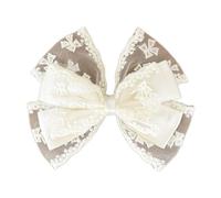 YUGSHNKFC 1 pz/2 pz Nastro Doppio Bowknot Clip di Capelli per Le Donne Ragazza Trendy Bowknot Capelli Lunghi Fermagli Styling Accessorio Tinta Unita