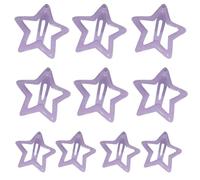 YUGSHNKFC 10 fermagli colorati per ragazze e bambini, forcine per capelli da donna, forcine per capelli in metallo a forma di stella