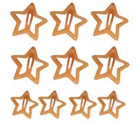 YUGSHNKFC 10 fermagli colorati per ragazze e bambini, forcine per capelli da donna, forcine per capelli in metallo a forma di stella
