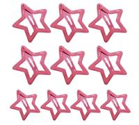 YUGSHNKFC 10 fermagli colorati per ragazze e bambini, forcine per capelli da donna, forcine per capelli in metallo a forma di stella
