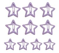 YUGSHNKFC 10 fermagli colorati per ragazze e bambini, forcine per capelli da donna, forcine per capelli in metallo a forma di stella