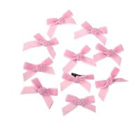 YUGSHNKFC 10 fermagli per capelli a forma di fiocco, per ragazze, in peluche, per trucco e coda di cavallo