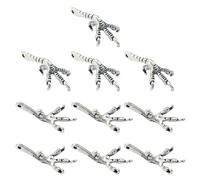 YUGSHNKFC 10PCS Antique Bird Claw Pendant Unique Bird Claw Necklace Pendant Alloy Texture for Home Decors And Own Collection Alloy Jewelry Component
