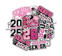 YUGSHNKFC 2026 Graduation Sticker Pack Additional Waterproof Decorative Labels for Yearbook Laptops Offerings Senior Class Relics Collection Senior Class Record Stickers