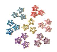 YUGSHNKFC 21 fermagli per capelli da ragazza, piccoli, 2,5 cm, a forma di stella, in metallo, accessori per capelli da donna