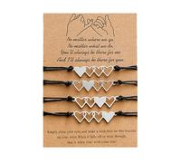 YUGSHNKFC 4 Set Braccialetti Amore Cavi Abbinati Bracciale Intrecciato Per Le Migliori Amiche Famiglie Femminili Amicizia