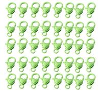 YUGSHNKFC 40 Fermagli per Artigli Aragosta a Forma Cuore d'Amore in Vari Colori Accessori per Gioielli per Collana Bracciale Portachiavi Creazione Fermagli per Aragosta Colorati