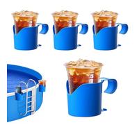 YUGSHNKFC 4pack Quadruple Pool Bevande Rack Multiuso Plastomer Poolsides Bevande Rack Per Vasche Da Bagno Piscina Bevande Titolare