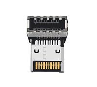 YUGSHNKFC 90 gradi a forma di L USB3.1 Tipo E al convertitore C ottimizza la gestione dei cavi interni PH76EE A / PH76EE B verticale USB E a C adattatore