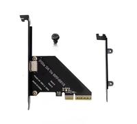 YUGSHNKFC Adattatore PCIe 4.0x4x1 A SFF 8612 per Disco Solido Che Supporta Scheda Esterna SFF8639 OCuLink