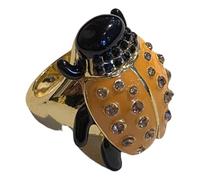 YUGSHNKFC Anelli a forma di farfalla con strass che gocciolano olio di animali, accessori per vintage, amorevoli e alla moda, Misura unica, come descritto, come descritto