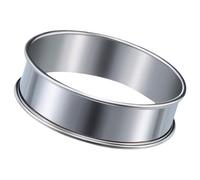 YUGSHNKFC Anelli di cottura multiuso in acciaio inox facili da decomporre per muffin e crostate perfette per pasticceria rotonda