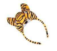 YUGSHNKFC Animal Tigre Costume Set Per Bambini Ragazze Tigre Orecchie Fascia Papillon Viso Sticker Tigre Coda Per Halloween Cosplay Party