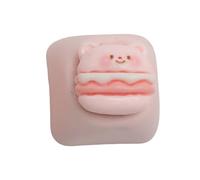 YUGSHNKFC Bella Hamburger Design Resina Keycap Per Tastiere Meccaniche Migliora Digitazione Con Carattere Del Fumetto Viso Gaming Tastiere Carino Hamburger Keycap