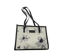 YUGSHNKFC Borsa tote di grande capacità per le donne borsa in pelle PU fiore spalla shopping Incontri femminile ascelle donne borsa in pelle PU grande capacità spalla primavera fiore carino, Fiori