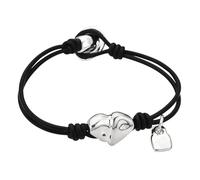 YUGSHNKFC Bracciale a Catena in Lega a Forma Cuore Romantico Comoda Catena da Polso Intrecciata alla con Accessorio a Cuore per Suo Robusto Braccialetto in Lega