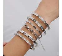 YUGSHNKFC Bracciale Regolabile In Acciaio Inossidabile Accessorio Bracciale Comodo Leggero Per Abbigliamento Casual O Formale Accessorio Da Polso Unisex Contemporaneo