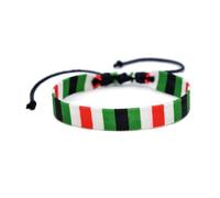 YUGSHNKFC Braccialetto intrecciato a mano mediorientale filo di cotone catena a mano etnico gioielli alla moda unisex Wristband, Cotone, come descritto
