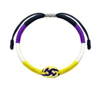 YUGSHNKFC Braccialetto multiuso intrecciato a mano in corda di cotone con nodo quadruplo accessorio versatile per tutte le età uso quotidiano, Cordoncino, come descritto