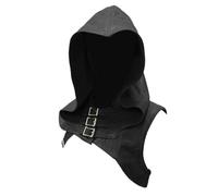 YUGSHNKFC Cappello Con Cappuccio Medievale Unisex in Cappello Da Pirata Punk Con Cappuccio Mantello Con Cinturino Regolabile Per Appassionati Costumi Accessori Cosplay