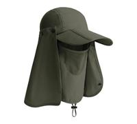 YUGSHNKFC Cappello con protezione solare con copertura per il viso e patta per il collo Cappello da trekking all'aperto Cappellini regolabili per donne uomini Cappellini da pesca con patta staccabile