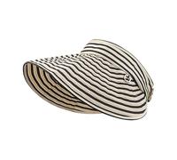 YUGSHNKFC Cappello da corsa regolabile con protezione solare a 360 gradi, leggero, comodo per uno stile di vita attivo in bicicletta, con bordo largo, Strisce beige., Taglia unica