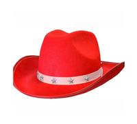 YUGSHNKFC Cappello da cowboy a tesa larga per discoteca, cocktail, feste, vacanze, rivetto a stella, per attore comico